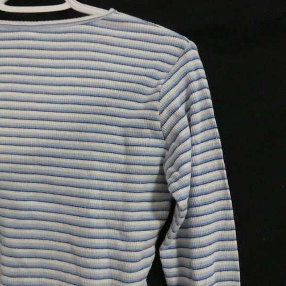 GAP - Factory Store | XL - extra large | Blue and White Striped Long Sleeve Top - Picture 12 of 16
